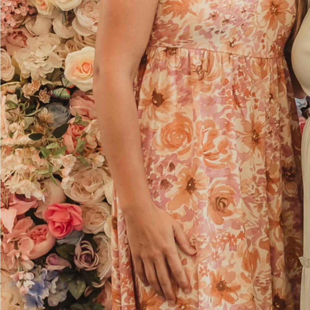 Floral Linen Dress